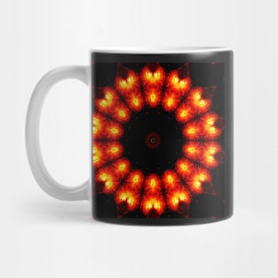 Ominous Red Kaleidoscope pattern (Seamless) 14 Mug